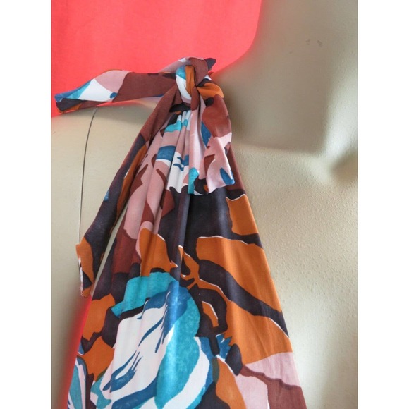 NWT BALENCIAGA 235784 MULTI COLOR FLORAL NYLON BOW SWIMSUIT 40 ITALY $ 755 - Picture 4 of 12